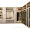 Bedroom Cabinet sliding doors wooden bedroom closet with dressing table Supplier